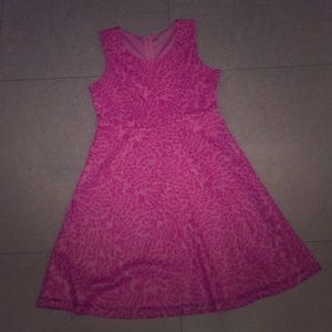 Pink leopard print dress